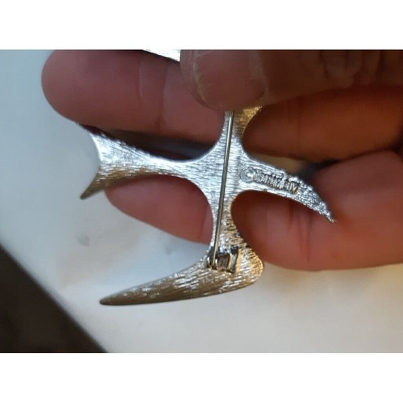 Vintage Sarah Coventry 1967 "Mr. Seagull" Silver Tone Brooch - Picture 3 of 5